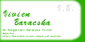 vivien baracska business card